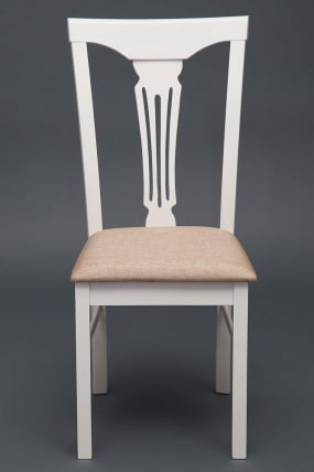 Стул Гермес/ Хермес дерево гевея, 43х49х94см, буттер вхите, ткань песочная (ДЖаффй 104-58) / Hermes butter white, (Jaffy_8