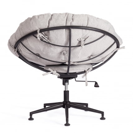 Кресло CЛОУДЕ рогожка/металл, 97х98х90-96см, серо-бежевый, 3М 16/2 / CLOUDE 3M_4