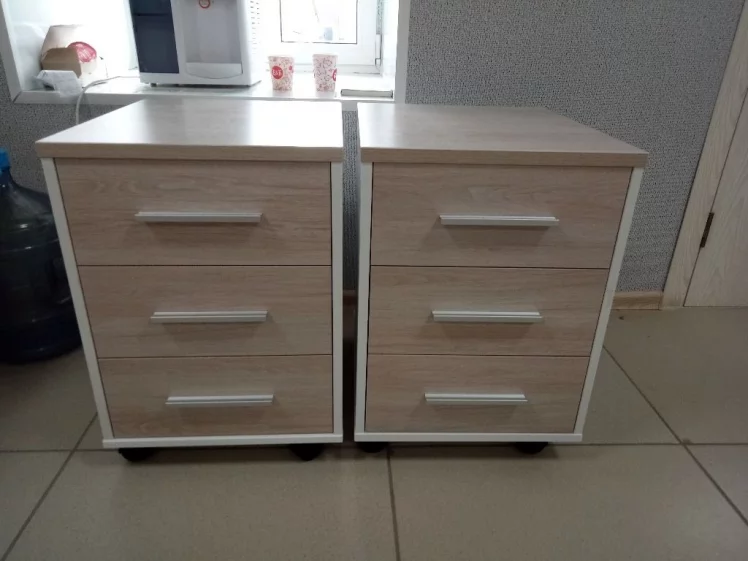 Тумба подкатная Дека 9.05.01 Дуб Сантана светлый/Белый / Deka_4