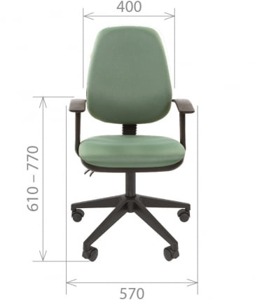 Офисное кресло для оператора CХАИРМАН 661 Бордо 15-11 / CHAIRMAN_3