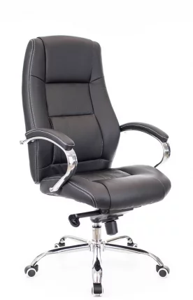 Кресло руководителя Крон М экокожа Черный / Kron M_0