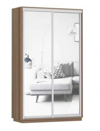 Шкаф-купе двухдверный Экспресс Дуо Экспенс 1200х2400х Ясень шимо тёмный / 1200х2400h_0