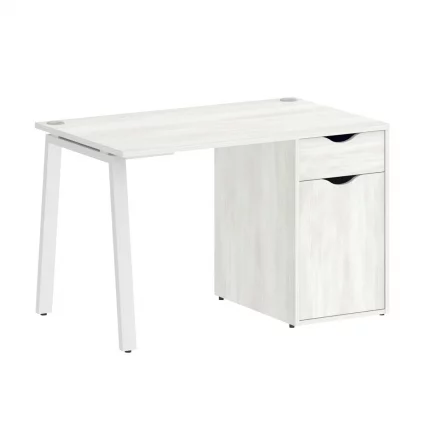 Стол письменный ХОМЕ ОФФИCЕ ВР.СП-3-118.1.А Снежная Платина/Белый металл / HOME OFFICE VR.SP-3-118.1.A_0
