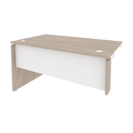 Стол-приставка левый к опорным элементам ОНИКС О.СПР-3.8Л Дуб Аттик/Белый / ONIX O.SPR-3.8L_0