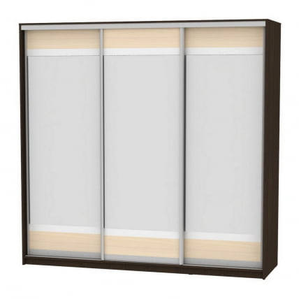 Шкаф-купе Б-230х235х60-1(Венге-ДМ-Д10Д10Д10) / B-230х235х60-1(Венге-ДМ-D10D10D10)_0