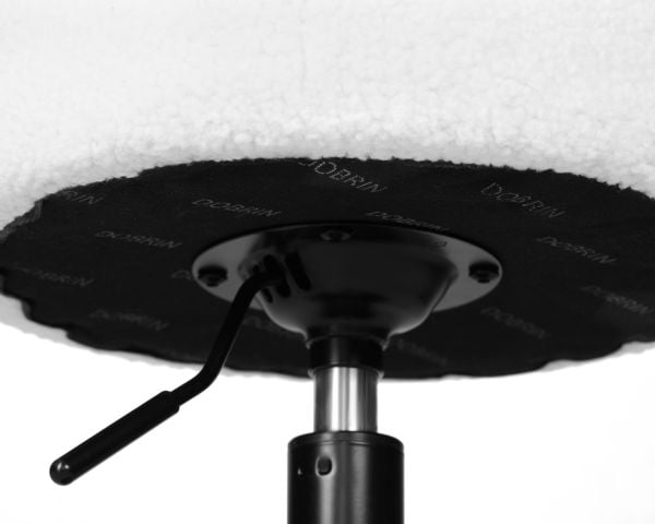 Пуф ДОБРИН ДЭННИ БЛАCК (белый букле (13)) / DOBRIN DANNY BLACK_2