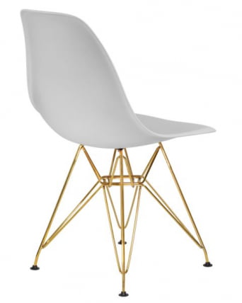 Стул обеденный ДОБРИН ДСР (ножки золотые, цвет светло-серый (ГР-01)) 4 шт / DOBRIN DSR (GR-01))_4