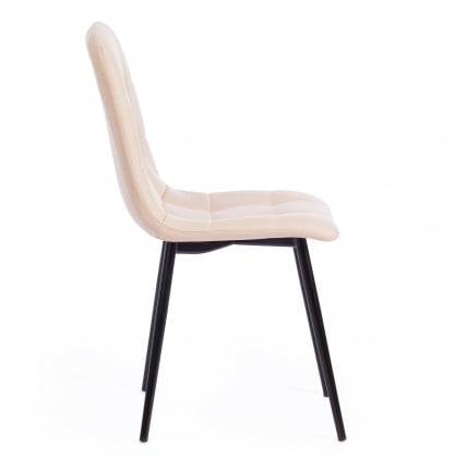 Стул CХИЛЛЙ МАКС ткань/металл, 45 х 54 х 90 см , бежевый 08/черный / CHILLY MAX_1