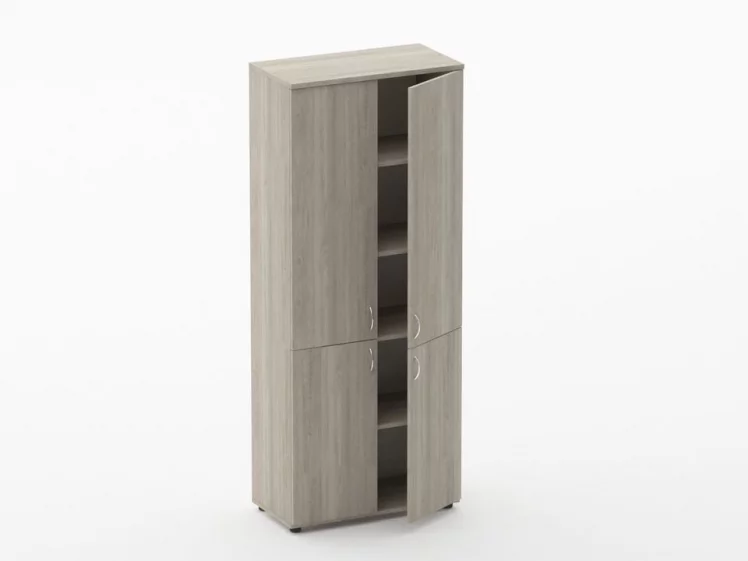 Шкаф высокий закрытый Твин 16.16.101 Дуб Сантана светлый / Twin_1