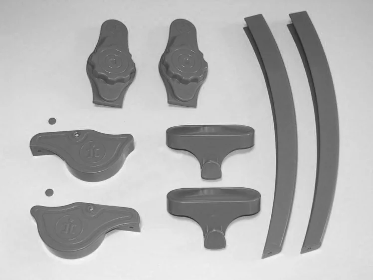 Комплект цветного пластика к парте Елемент 3/80-40 Серый / Element_0