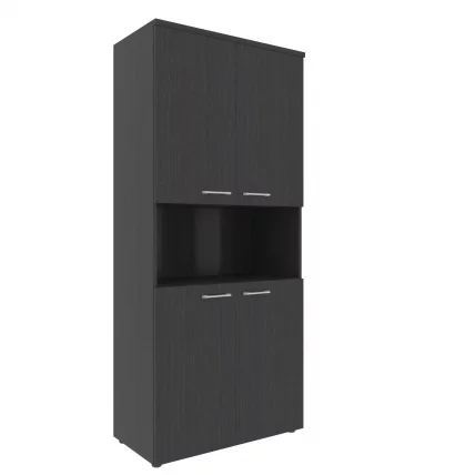 Шкаф с 2-мя комплектами глухих малых дверей и топом КСХCС 85.4 Легно Темный / XHCS_0