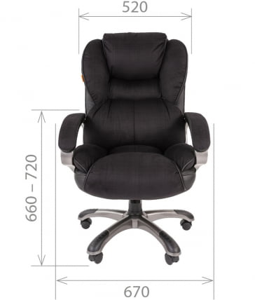 Кресло руководителя CХАИРМАН 434 Черный / CHAIRMAN_3