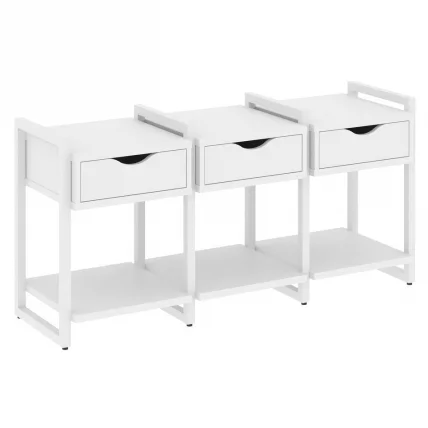 Тумба на регулируемых опорах наборная. Вариант №4 ЛОФТ ВР.Л-ТН-4.О Металл белый Белый Бриллиант / LOFT VR.L-TN-4.O_0