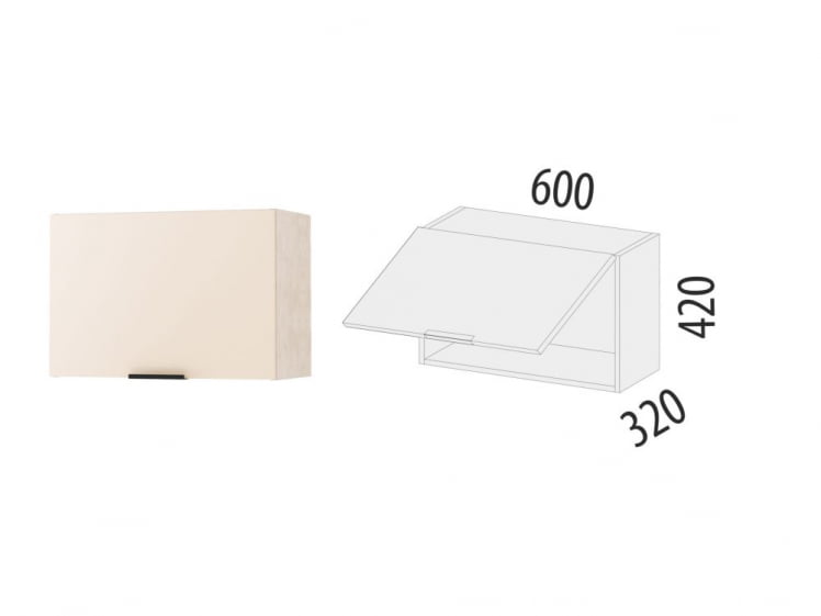 Шкаф над вытяжкой (с системой плавного закрывания) Дакота 103.83_1