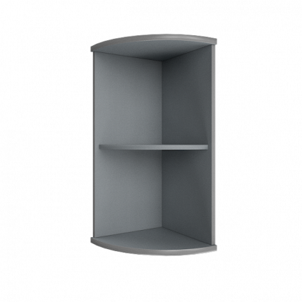 Стеллаж низкий угловой Рива А.УС-3 Клен/Металлик / Riva_0