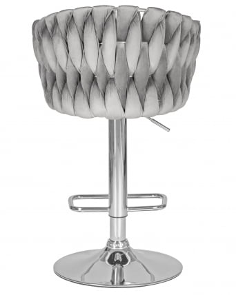 Стул барный ДОБРИН МАРCЕЛ Серый велюр МДЖ9-75 / DOBRIN MARCEL MJ9-75_4