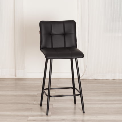 Полубарный стул Бари/Бари экокожа , черный, 42х55х99 см / Bari/Бари_13