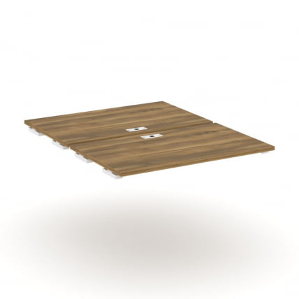 Двойной стол-приставка к двум опорным тумбам/шкафам CОНCЕПТ CН.ДСПР-006 Сандал Янтарный Белый / CONCEPT CN.DSPR-006_0