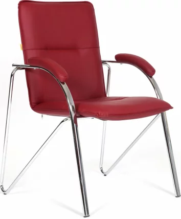 Кресло посетителя CХАИРМАН 850 Терра 113 бордовый / CHAIRMAN Terra_0