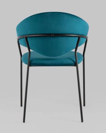 Стул Алексис велюр Сине-зеленый_4