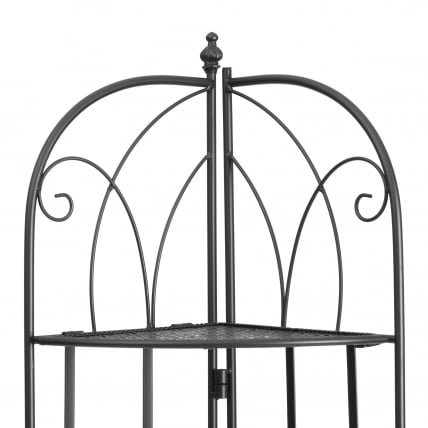 Этажерка угловая Сеcрет Де Маисон Николе (ПЛ08-10338) стальной сплав, черный, 48х33х159 см / Secret De Maison Nicole (PL08-10338)_3