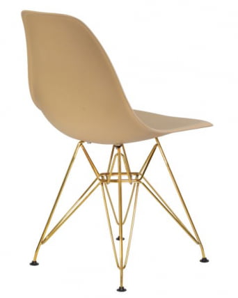 Стул обеденный ДОБРИН ДСР (ножки золотые, цвет бежевый (ГР-03)) 4 шт / DOBRIN DSR (GR-03))_4