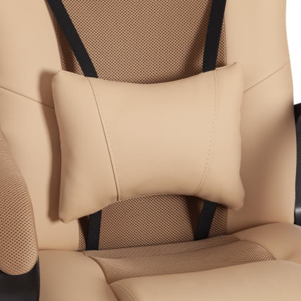 Кресло ДРИВЕР (22) кож/зам/ткань, бежевый/бронза, 36-34/ТВ-21 / DRIVER 36-34/TW-21_8