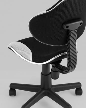 Стул офисный КЗЙ Черно-белый / QZY_6