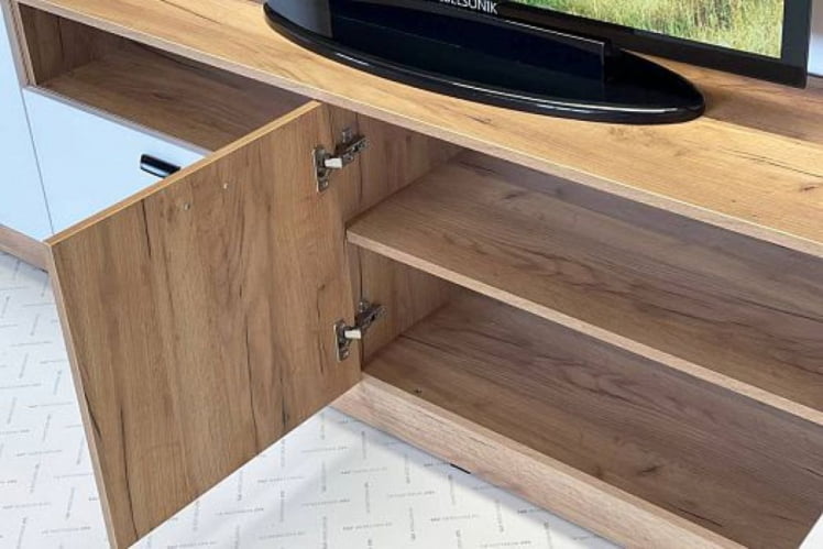 Тумба Моди МГМ-03 дуб крафт золотой/белое дерево / MGM-03_3