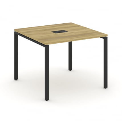 Стол переговорный (1 столешница) CОНCЕПТ CН.ПРГ-011 Дуб Винченцо Черный / CONCEPT CN.PRG-011_0