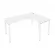 Стол письменный METAL SYSTEM БП.СА-4 Пр Белый_237491