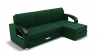 Диван Дубай-1 с оттоманкой угол левый/правый (ЗР) Цвет фасада: Зеленый; Тип: Левый/правый; Материал фасада: Металл/Велюр_801711