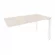 Стол-приставка на П-образном м/к к опорным элементам ONIX O.MP-SPR-3.7 Денвер Светлый/Белый_240899