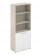 Шкаф высокий полуоткрытый Sigma SG.851.OL.WH Дуб светлый Белый_750112