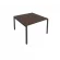 Переговорный стол (1 столешница) Metal System Б.ПРГ-1.2 Венге/Антрацит_243249