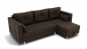 Диван Консул-2 ППУ угол левый/правый (ЗР) Цвет фасада: Коричневый; Тип: Левый/правый; Материал фасада: Металл/Велюр_820727