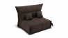 Диван Джаз 1200 (ЗР) Цвет фасада: Коричневый; Тип: Прямой; Материал фасада: Металл/Велюр_800448