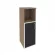 Шкаф средний узкий левый ONIX O.SU-2.2R(L) black Дуб Аризона_243534