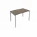 Стол письменный METAL SYSTEM Б.СП-2 Вяз/Серый_237355