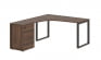 Стол эргономичный с тумбой левый EDIS EQCET 1518 L Дуб Денвер темный Мокко_3635382