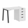Стол письменный HOME OFFICE VR.SP-3-118.4.A Белый/Антрацит металл_228433