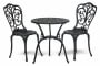 Комплект Secret De Maison Romance (стол +2 стула) алюминиевый сплав, D60/H67, 53х41х89см, черный_371621