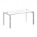 Стол рабочий руководителя на П-образном м/к ONIX DIRECT LUX M-O.MP-SRR-4.8 Белый бриллиант_423587