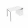 Рабочая станция с опорной тумбой Metal System Б.РС-СТП -1.1 Белый/Серый_239390