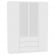 Шкаф распашный R-230х180х45-3-PO-M(Белый)_353029
