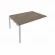 Проходной наборный элемент переговорного стола Metal System Б.ППРГ-4 Вяз/Серый_243785