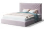 Кровать МИРА 2000*1400мм (без опор), велюр NEO 15 (лиловый), (б/основания, б/матраса)_885552