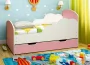 Кровать детская ОБЛАКА №1 800*1600 Белый/Лайм_201519