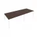 Переговорный стол (2 столешницы) Metal System Б.ПРГ-2.4 Венге/Белый_243417