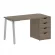 Стол письменный HOME OFFICE VR.SP-3-138.4.A Вяз Благородный/Серый металл_228607